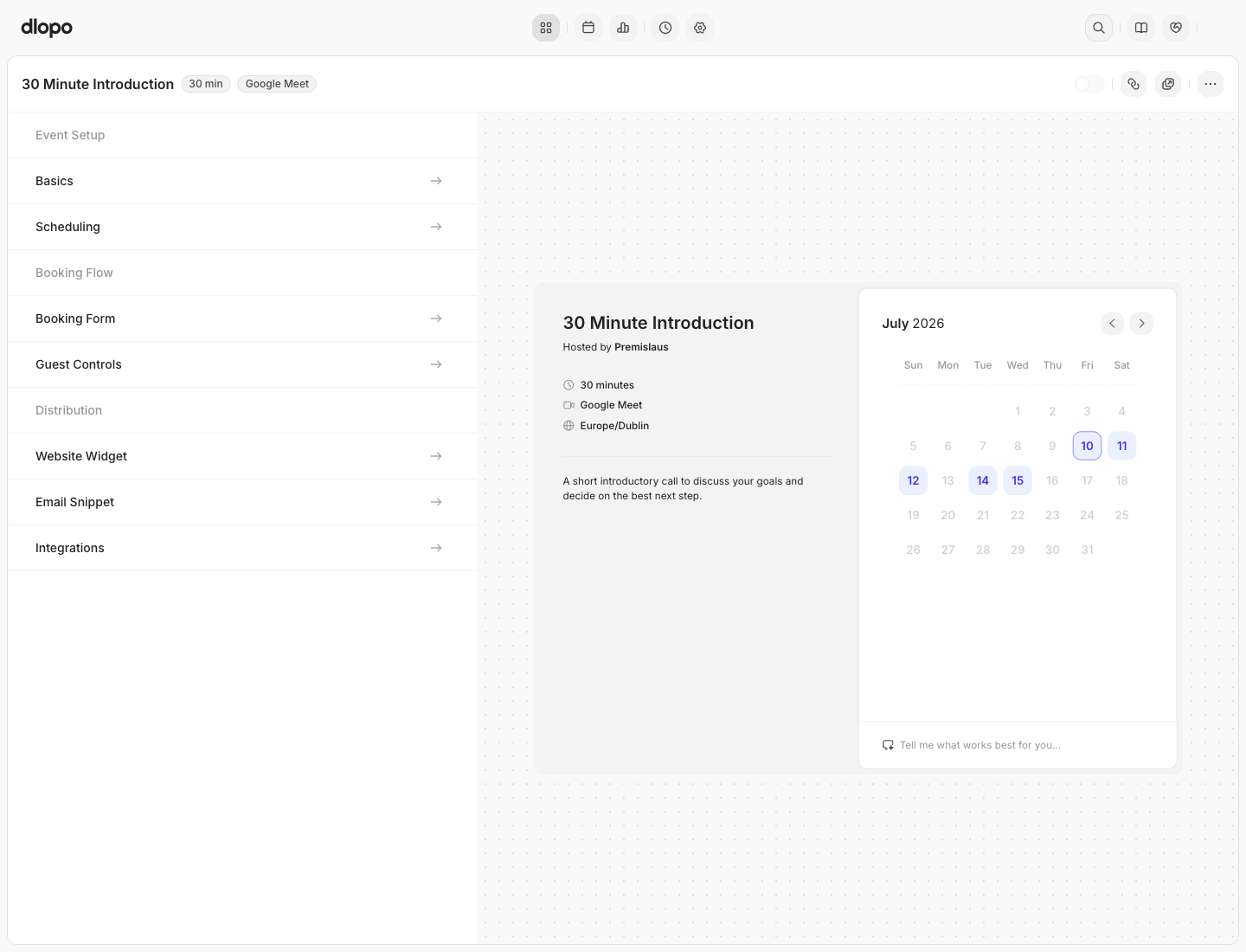 Create Your First Booking Link screenshot 2