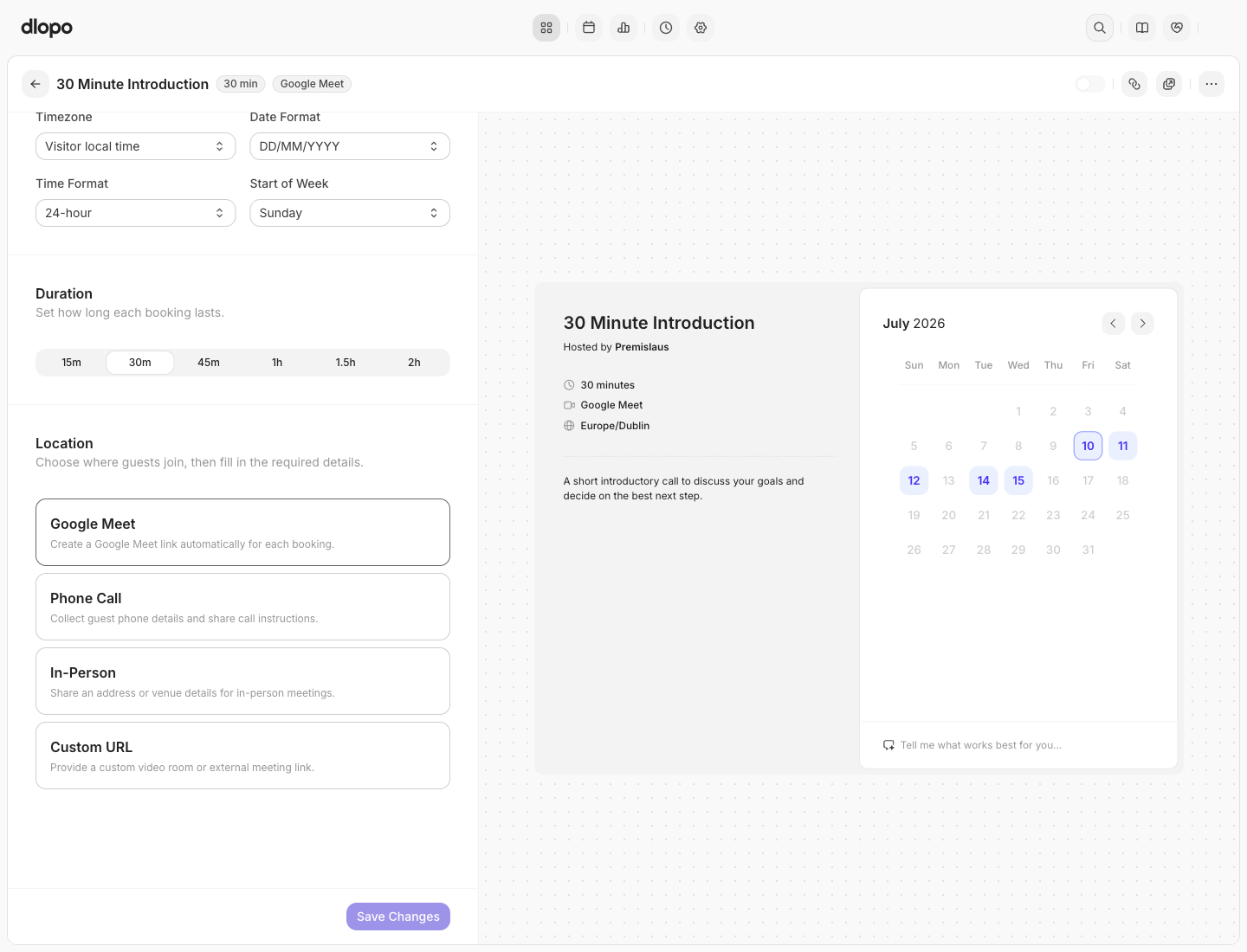 Create Your First Booking Link screenshot 4