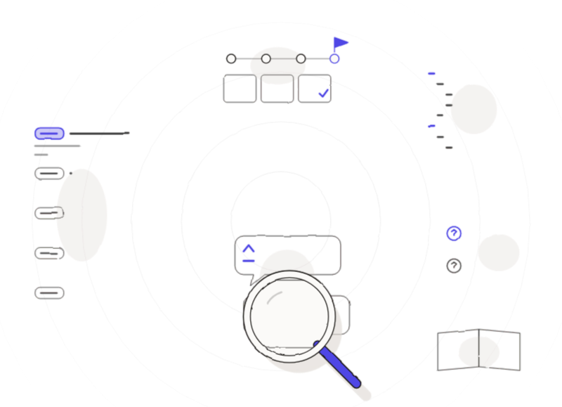 Semope help centre and knowledge search illustration